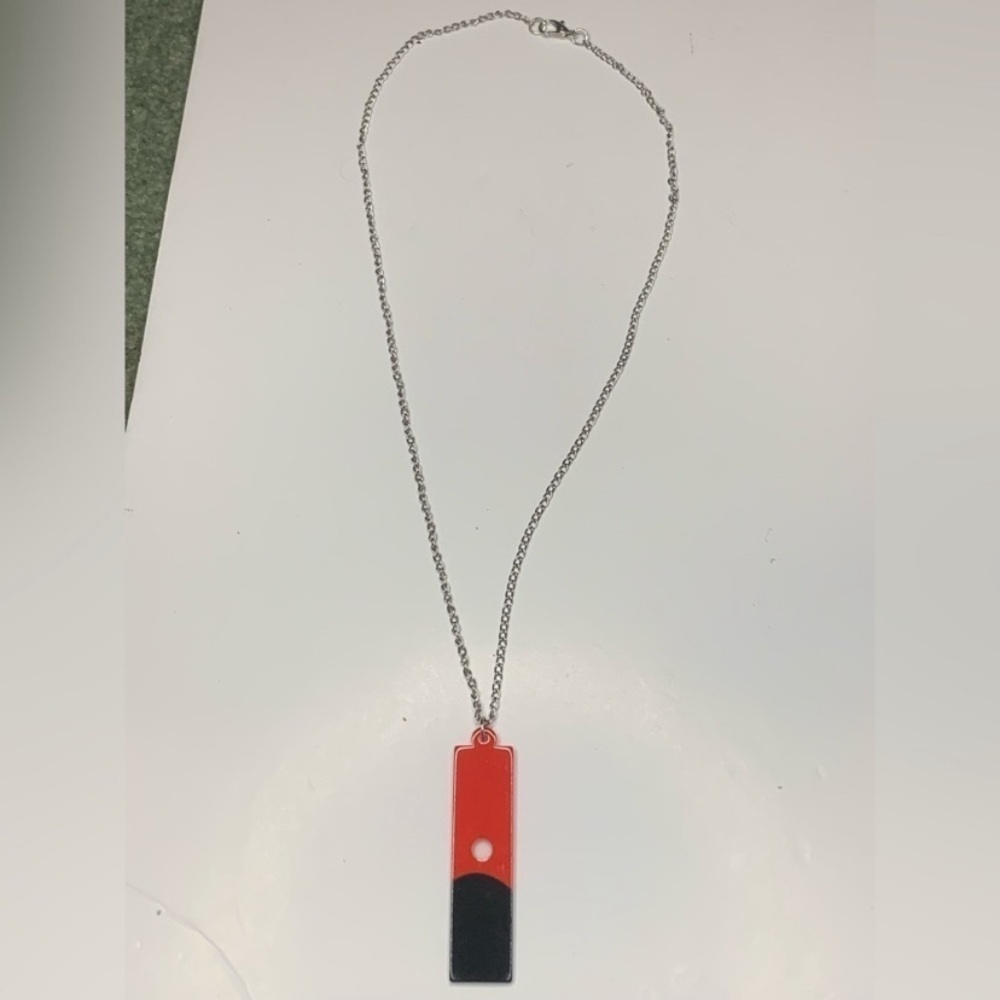 Sunset resin necklace